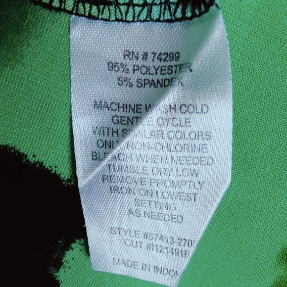 VTG Y2K En Focus Petite Shift Trapeze Dress Graphic Floral Print, Size 8P - Picture 7 of 7